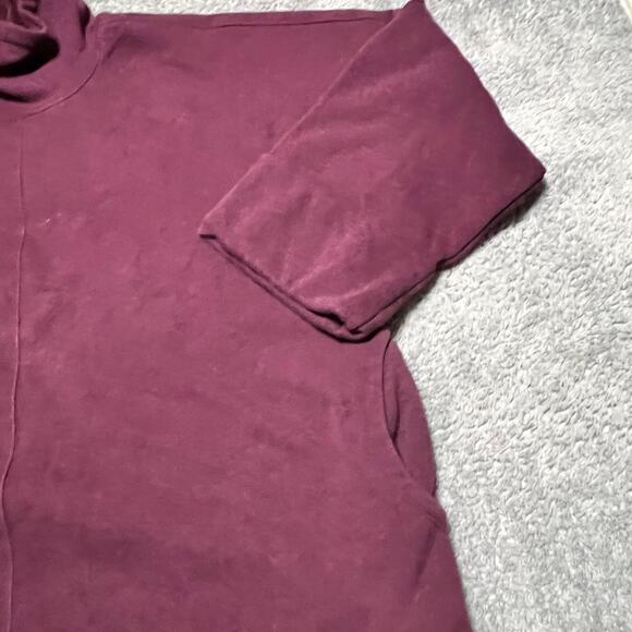 Athleta Cozy Karma Funnel Neck Sweatshirt Womens 1XL Spiced Cabernet Heather - Picture 2 of 8